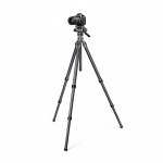 2Way Fluid Head Gitzo GHF2W with tripod and canon lens1